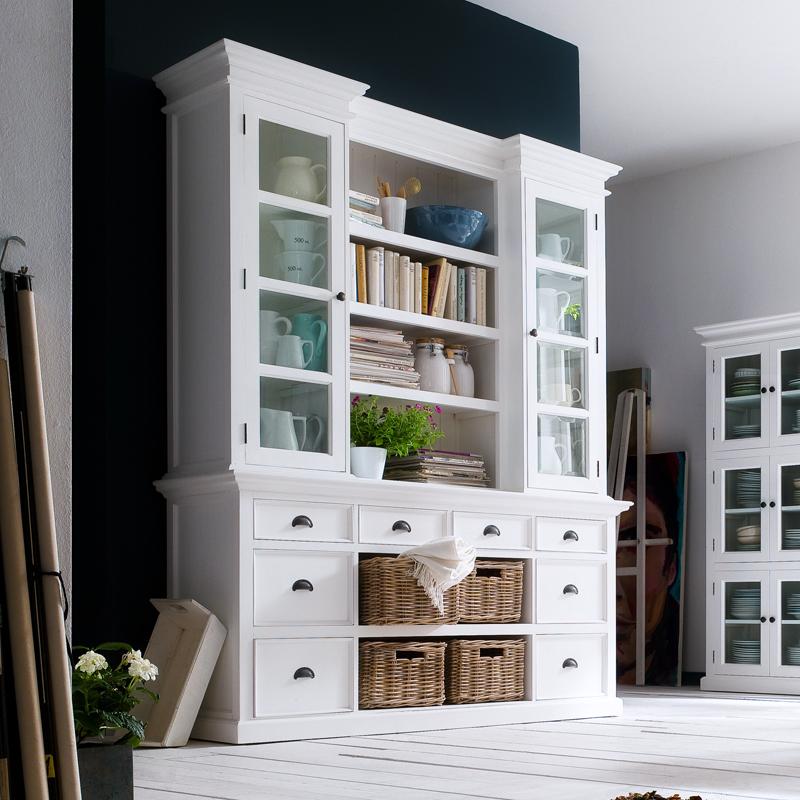 BCA600 | Halifax Library Hutch Unit with Basket Set