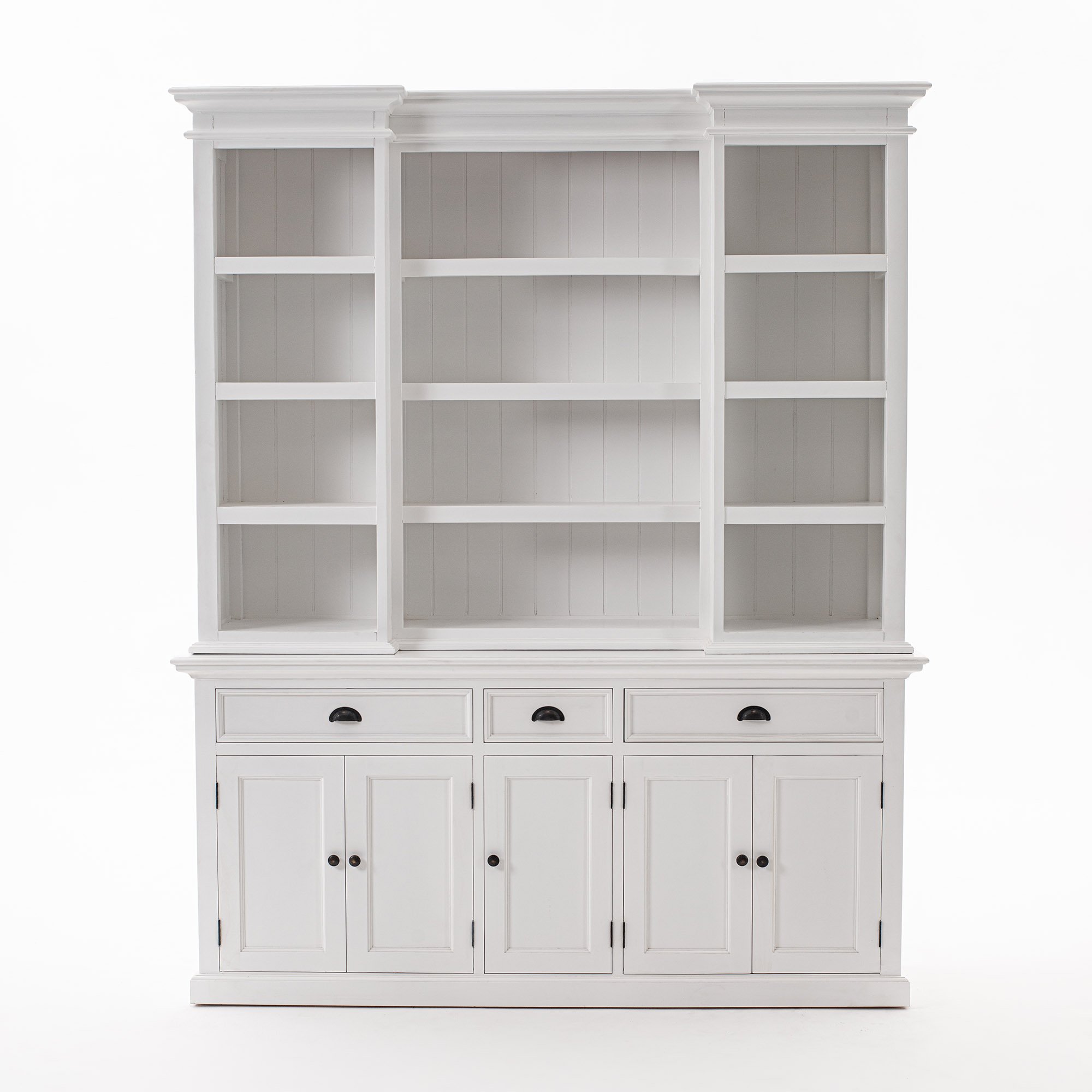 BCA605 | Halifax Kitchen Hutch Cabinet with 5 Doors 3 Drawers