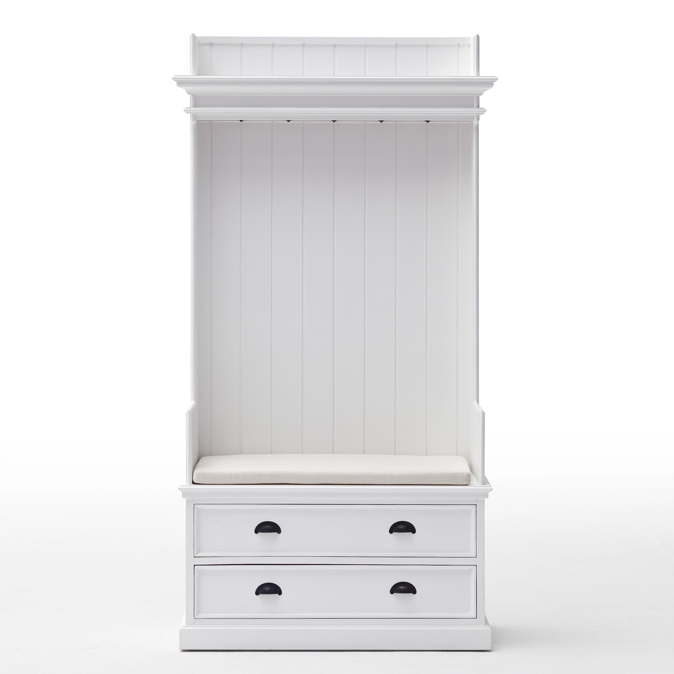 CA581 | Halifax Entryway Coat Rack & Bench Unit Drawers