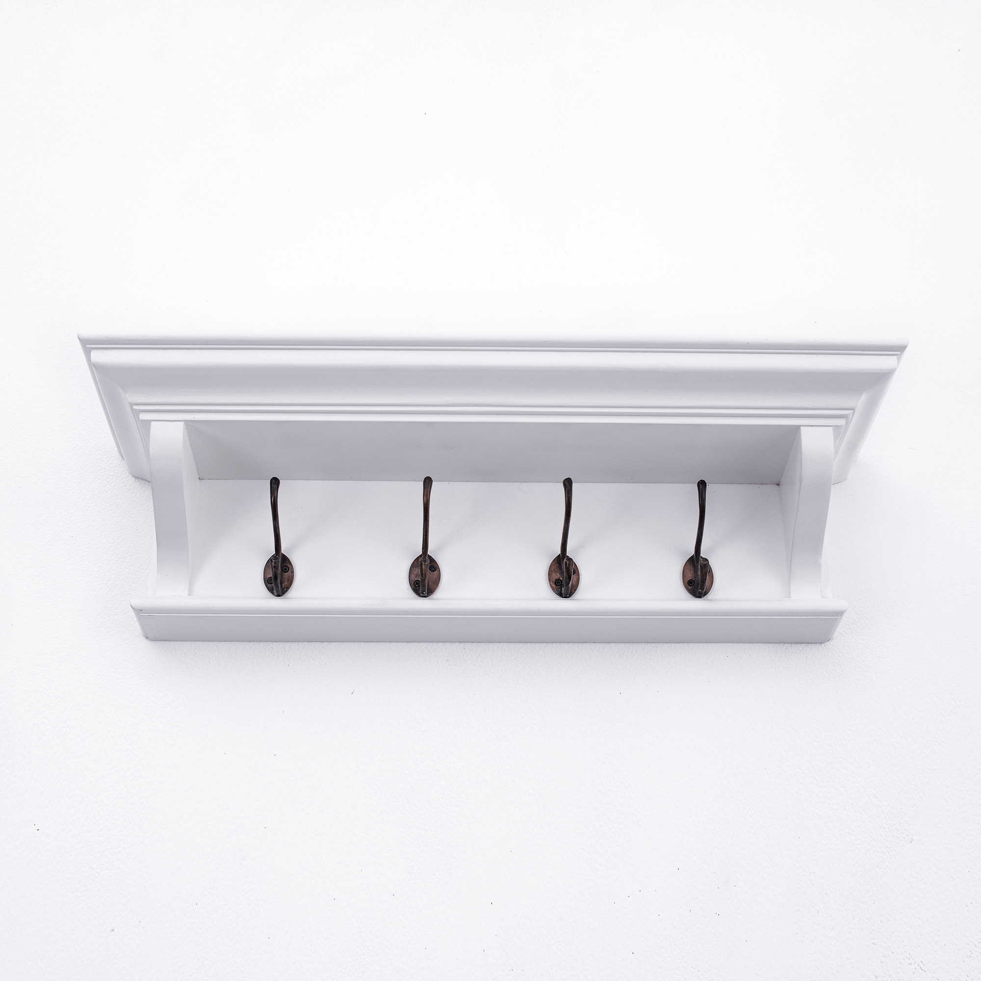 D168 | Halifax 4 Hook Coat Rack 70cm